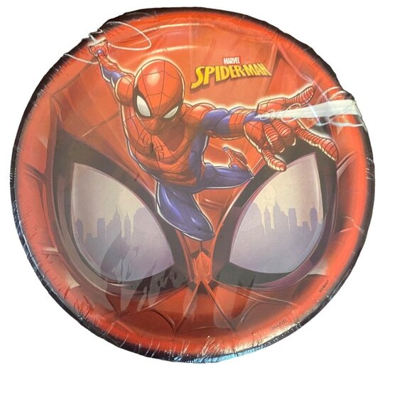 Marvel Spider-Man Spider Man Birthday Party Swirl Decoration Plates Napkins Lot - Picture 4 of 7